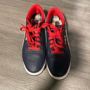 Fila Original Limited Edition 90's Rugrats Blue Leather Sneakers Mens Size 9.5